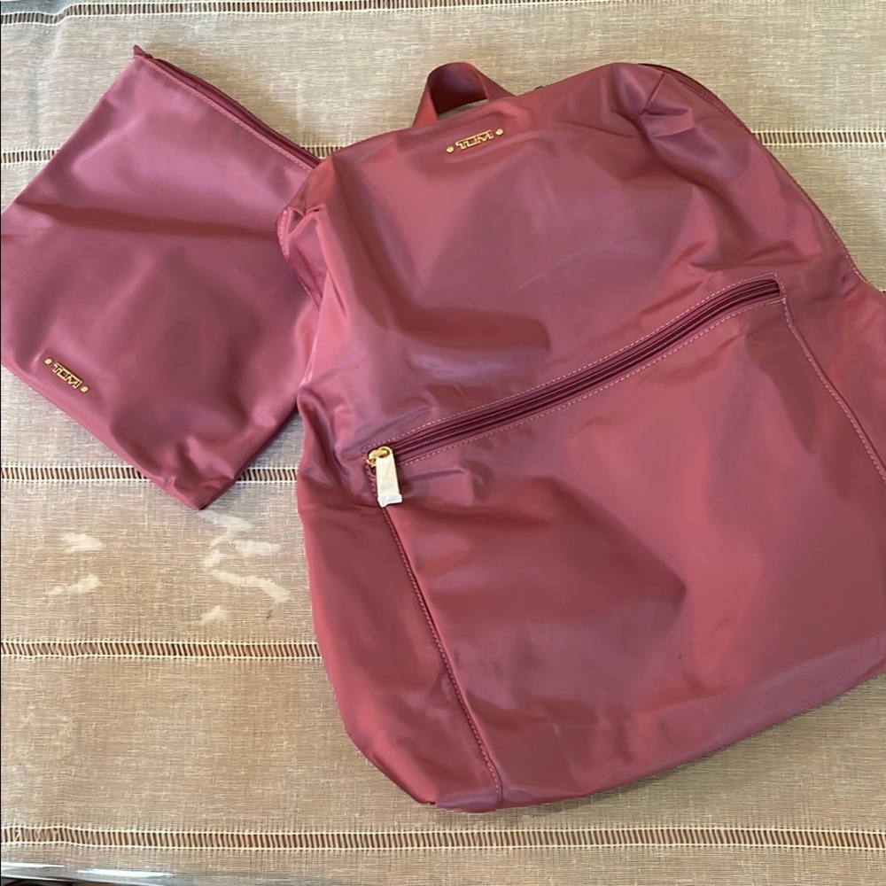 Tumi Red Just In Case Backpack